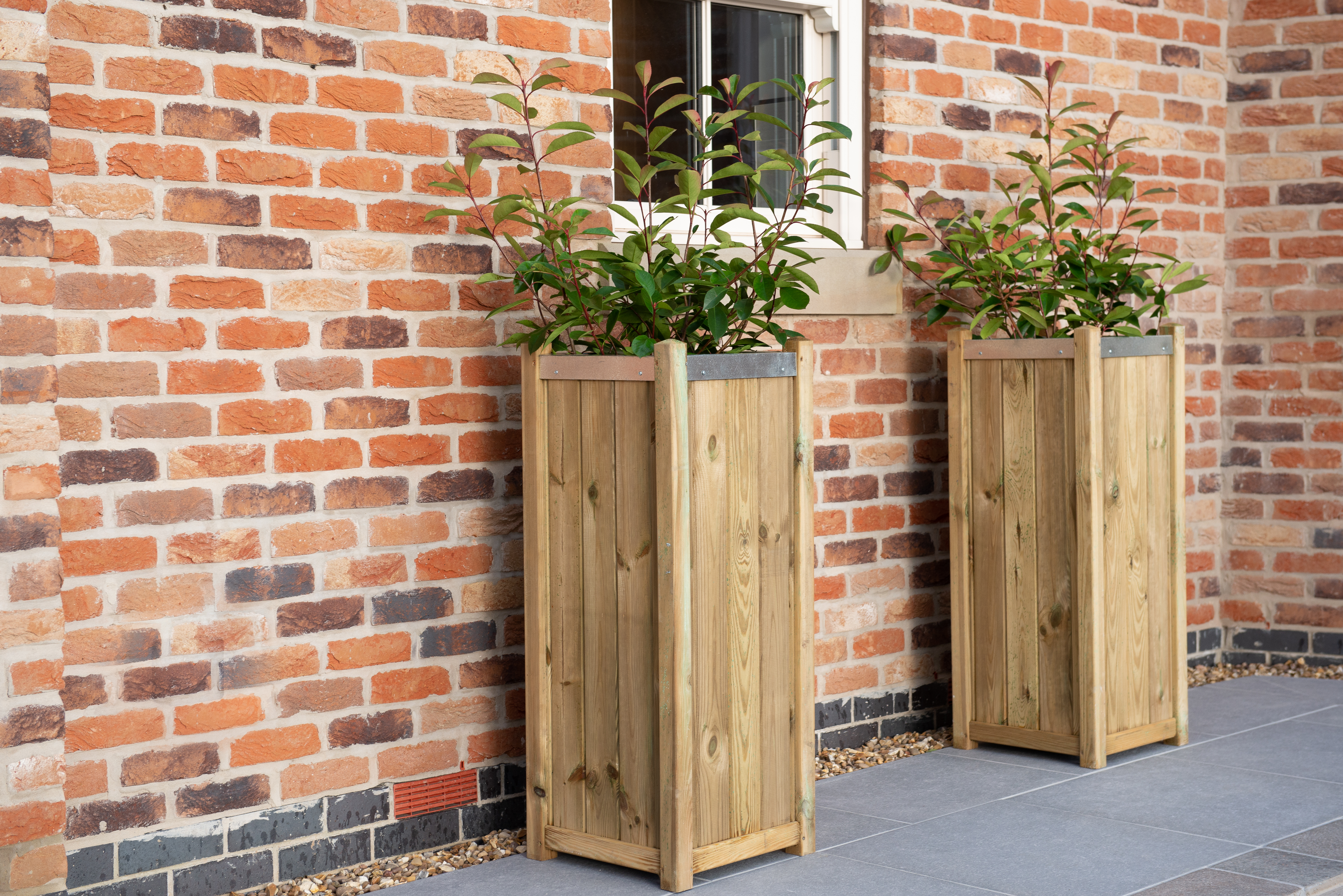 outdoor living Slender tall planter