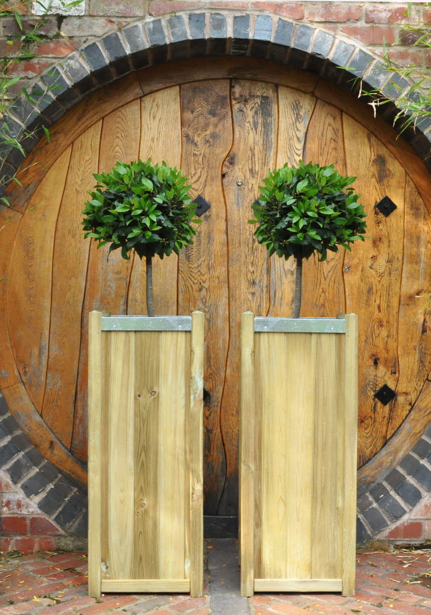 Slender tall garden planter