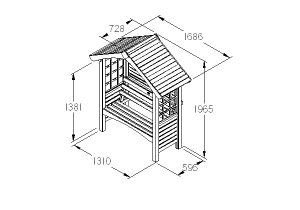 Cadiz arbour measurements