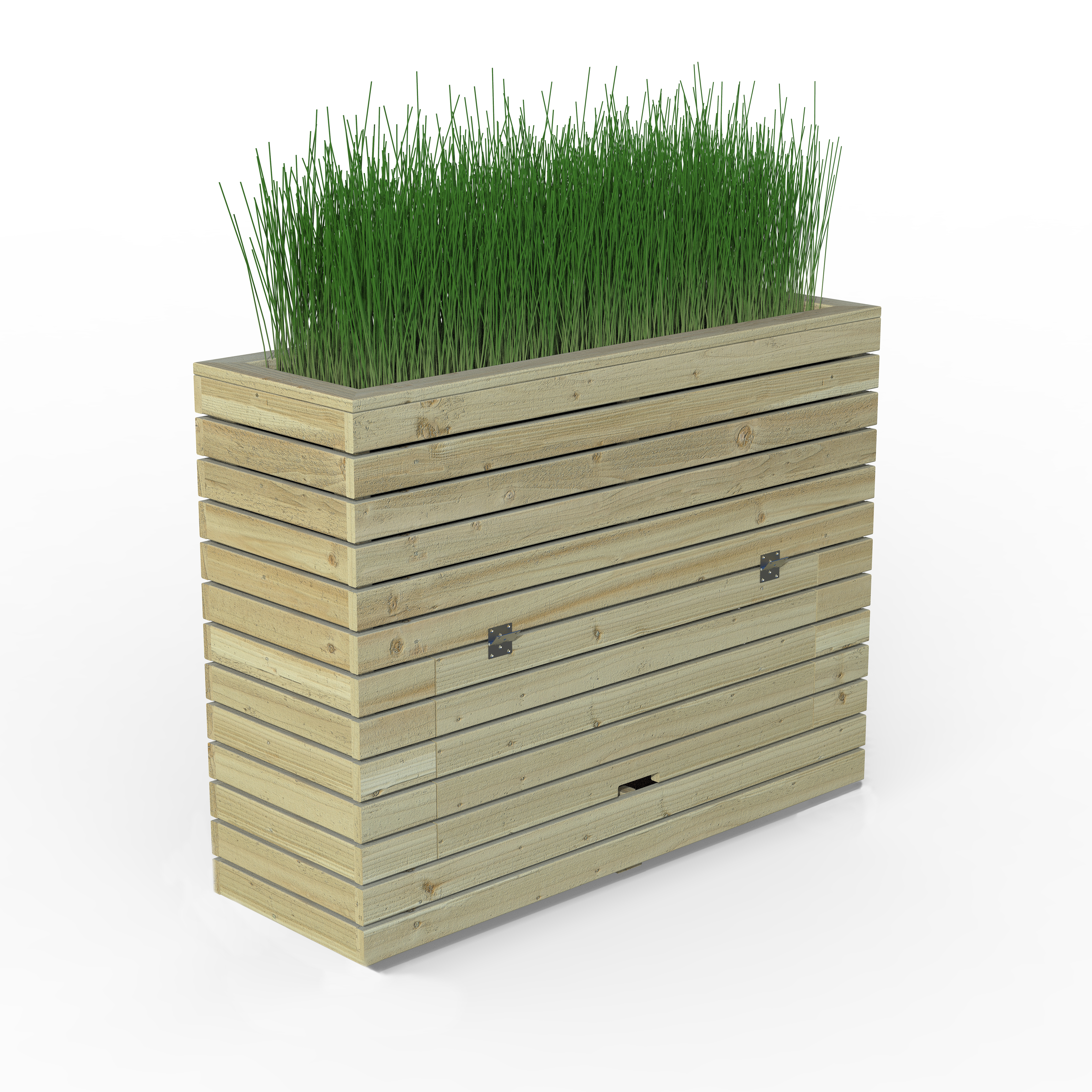 Linear Planter Tall with Storage by forest Gardens