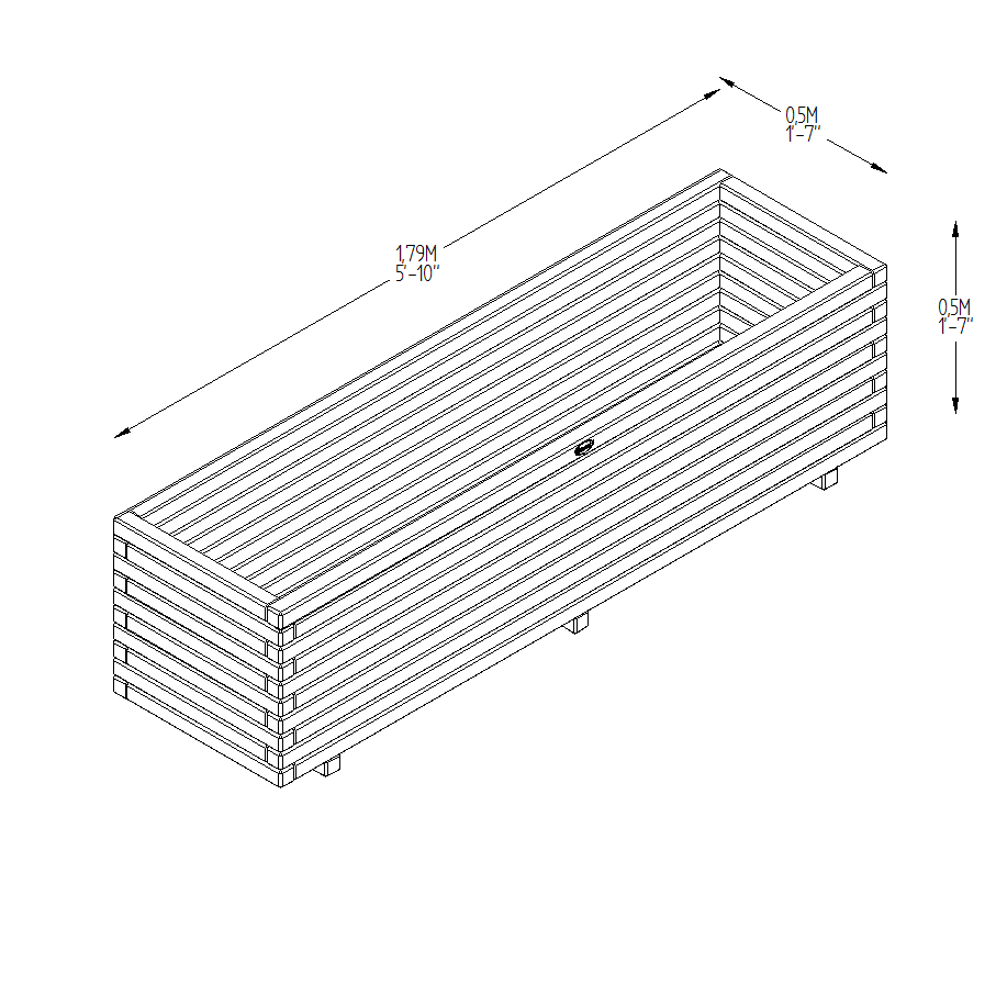 Lomello Planter measurements