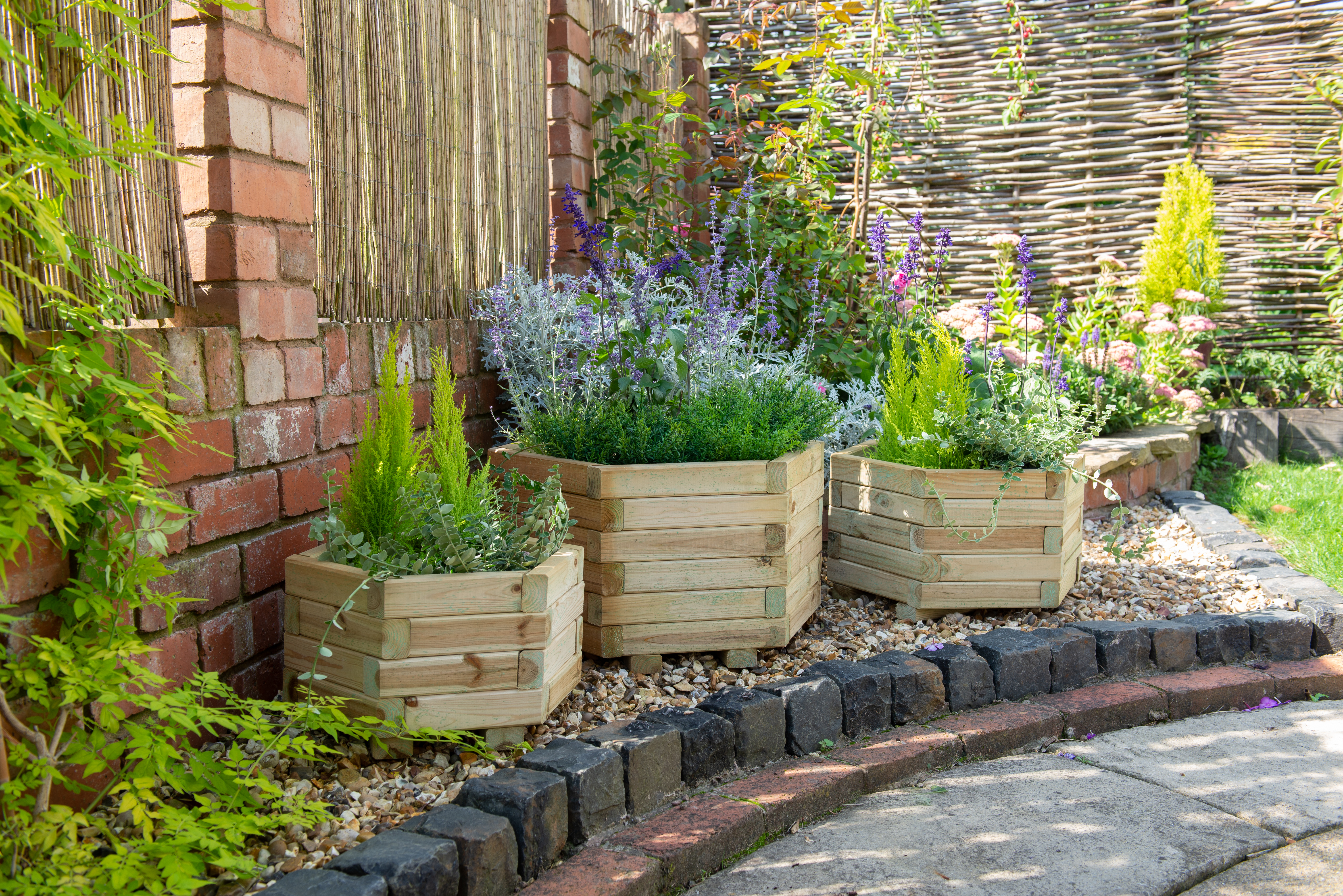 York Hexagonal Planter set of 3