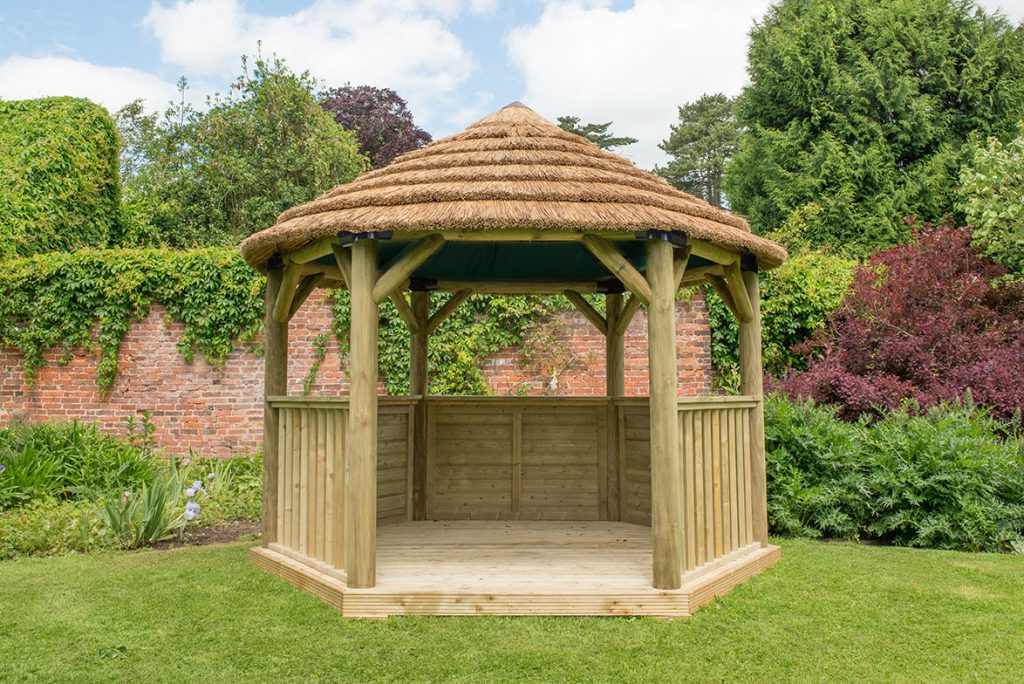 3.6M Hexagonal Gazebo unfurnished