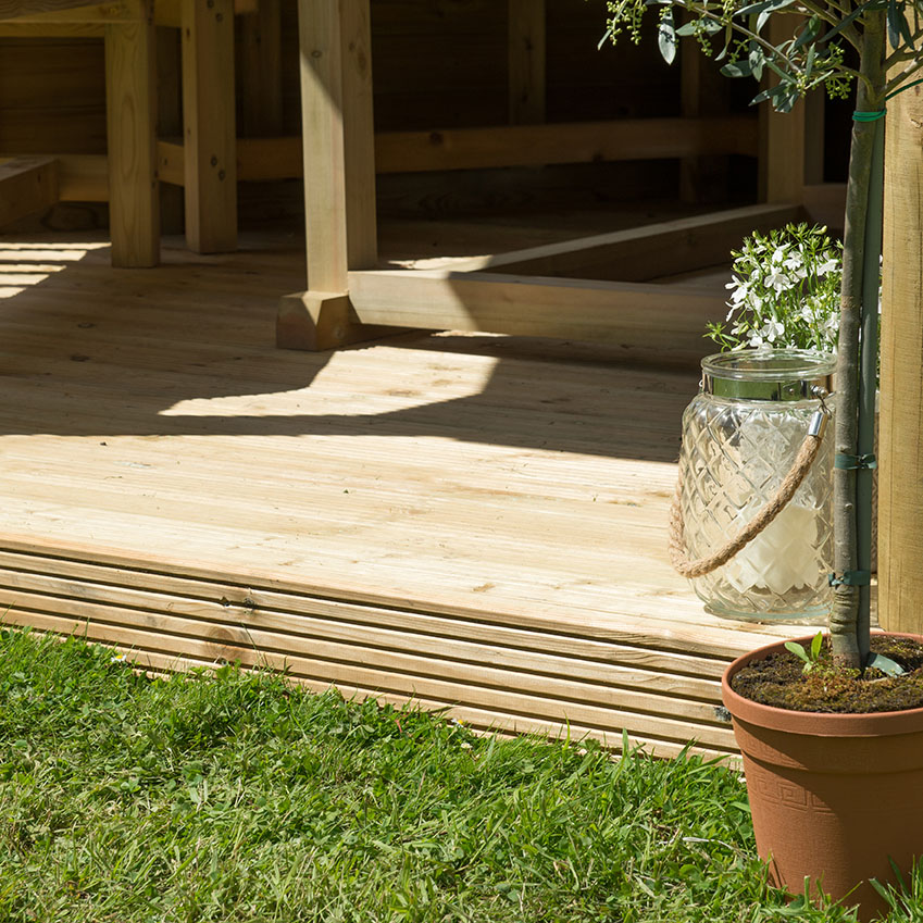 3.6m Hexagonal Wooden garden Gazebo by Forest Garden