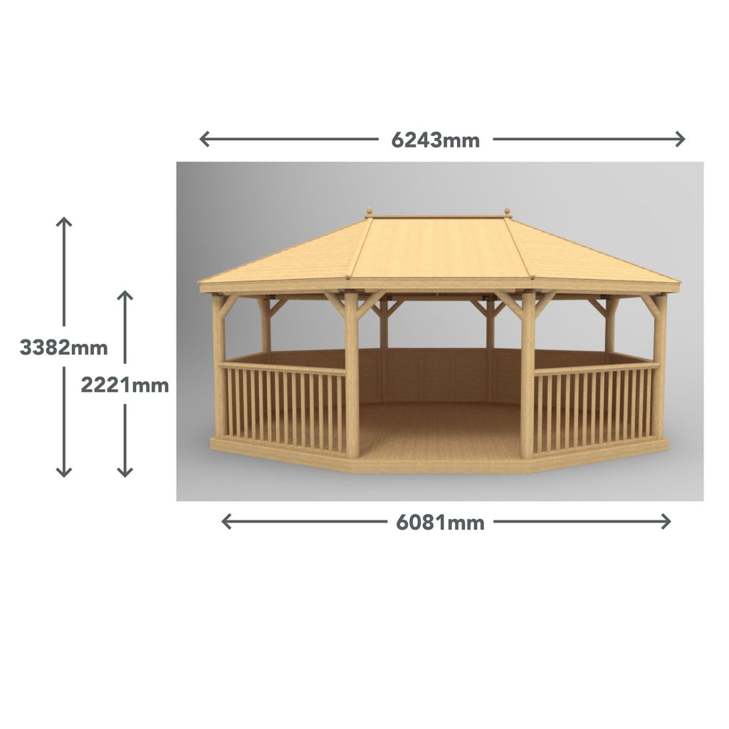 6 Premium Oval gazebo  