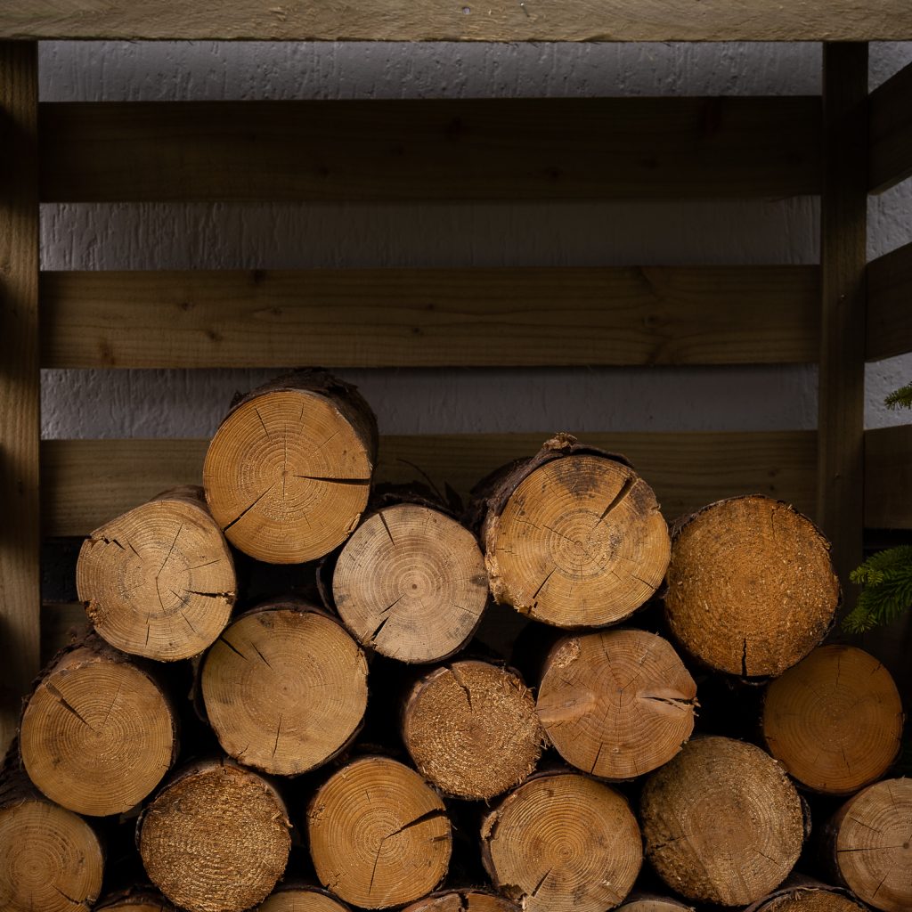 Forest garden log store