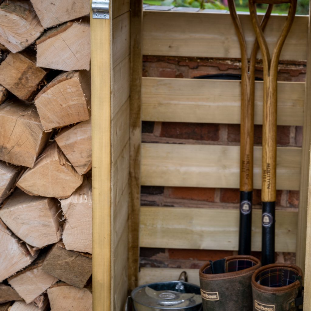 Forest garden log store